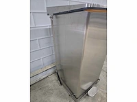 Rvs softclose afvalemmer met voetpedaal - afbeelding 4 van  4