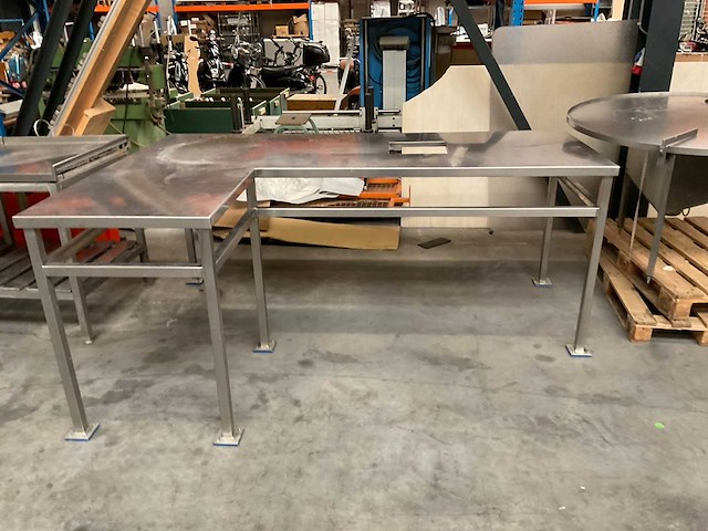 Rvs sorteertafel (2300x1600x960mm) - afbeelding 1 van  3