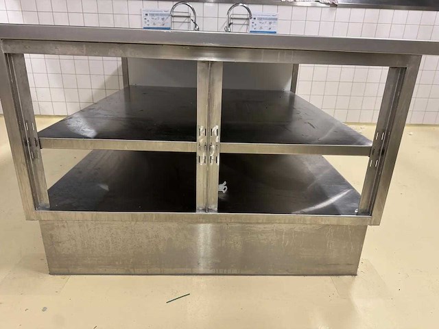 Rvs spoel- en werktafel eiland - afbeelding 4 van  9