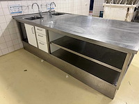 Rvs spoel- en werktafel eiland - afbeelding 7 van  9