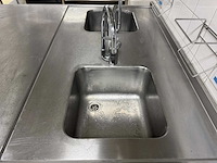 Rvs spoel- en werktafel eiland - afbeelding 6 van  9