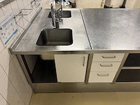 Rvs spoel- en werktafel eiland - afbeelding 8 van  9