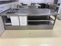 Rvs spoel- en werktafel eiland - afbeelding 7 van  8