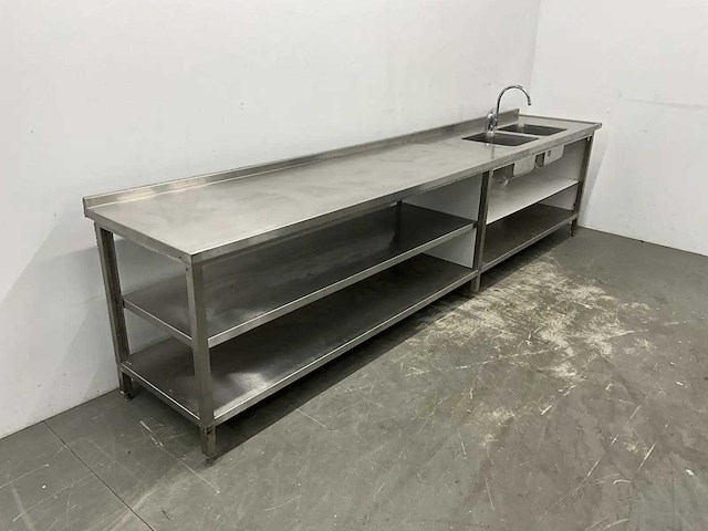 Rvs spoel- en werktafel - afbeelding 7 van  13