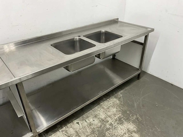 Rvs spoel- en werktafel - afbeelding 6 van  8