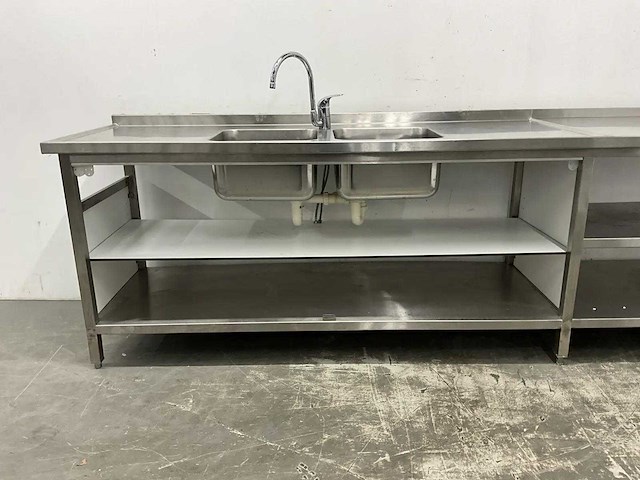 Rvs spoel- en werktafel - afbeelding 8 van  10