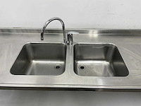 Rvs spoel- en werktafel - afbeelding 4 van  10