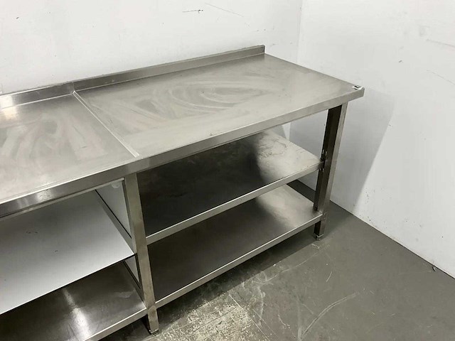 Rvs spoel- en werktafel - afbeelding 8 van  10