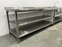 Rvs spoel- en werktafel - afbeelding 5 van  7