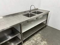 Rvs spoel- en werktafel - afbeelding 6 van  7