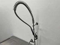 Rvs spoelaanvoertafel met voorspoeldouche - afbeelding 6 van  7
