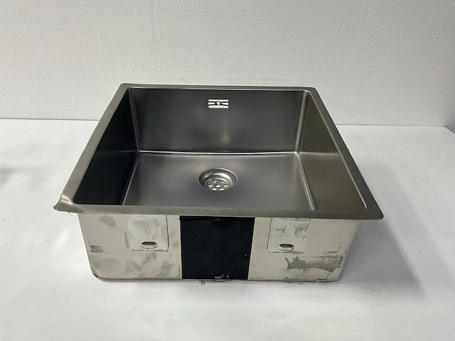 Rvs spoelbak 44x44x16,6 cm - afbeelding 1 van  5