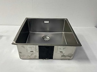 Rvs spoelbak 44x44x16,6 cm - afbeelding 1 van  5