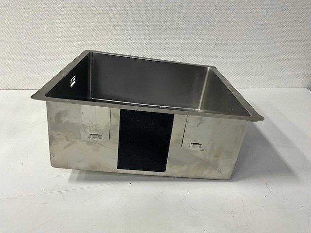 Rvs spoelbak 44x44x16,6 cm - afbeelding 3 van  5