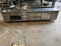Rvs spoelmeubel met koelwerkbank - afbeelding 3 van  9
