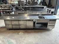 Rvs spoelmeubel met koelwerkbank - afbeelding 1 van  2