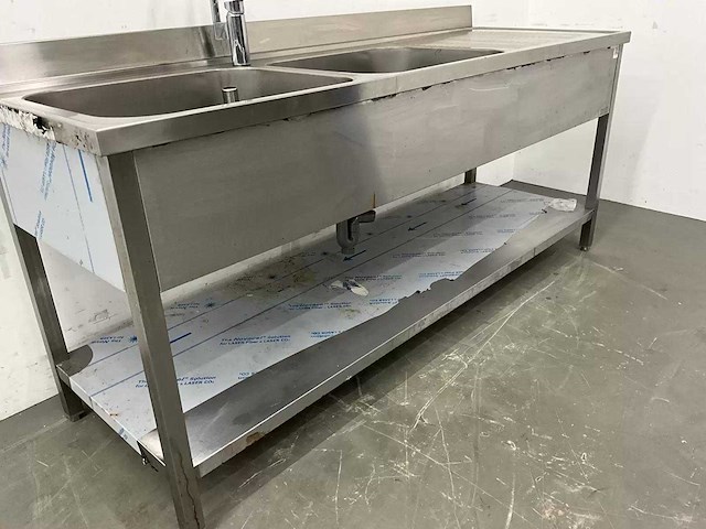 Rvs spoeltafel (200 cm) - afbeelding 9 van  9