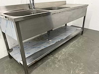 Rvs spoeltafel (200 cm) - afbeelding 9 van  9