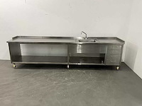 Rvs spoeltafel (330 cm) - afbeelding 2 van  8