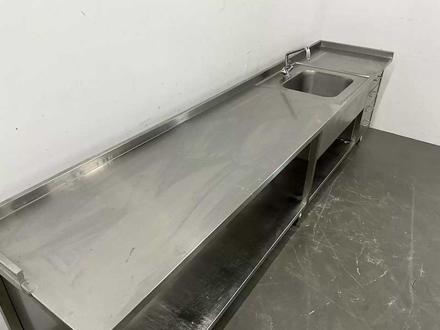 Rvs spoeltafel (330 cm) - afbeelding 4 van  8