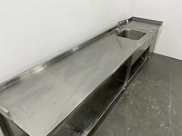 Rvs spoeltafel (330 cm) - afbeelding 4 van  8