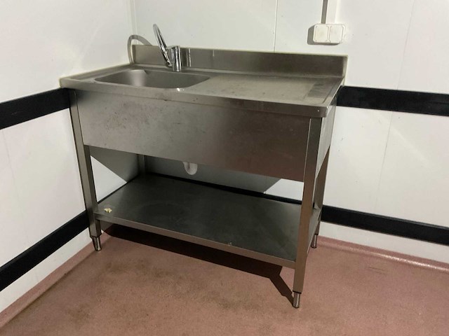 Rvs spoeltafel 500x400x250 mm - afbeelding 1 van  5