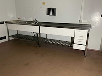 Rvs spoeltafel 500x500x250 mm - afbeelding 1 van  8