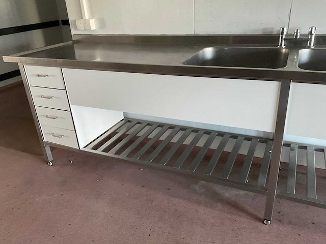 Rvs spoeltafel 500x500x250 mm - afbeelding 4 van  9