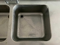 Rvs spoeltafel 500x500x250 mm - afbeelding 6 van  9