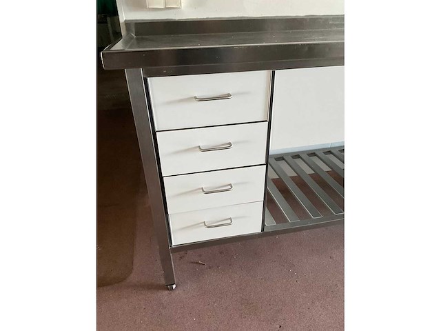 Rvs spoeltafel 500x500x250 mm - afbeelding 8 van  9