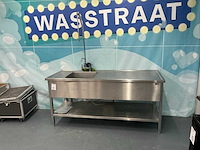 Rvs spoeltafel met boiler - afbeelding 1 van  7