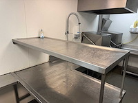 Rvs spoeltafel met debrasseermeubel - afbeelding 8 van  9