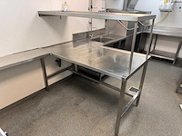 Rvs spoeltafel met debrasseermeubel - afbeelding 5 van  6