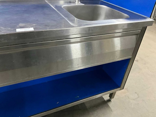 Rvs spoeltafel met electrische kookplaat - afbeelding 9 van  9