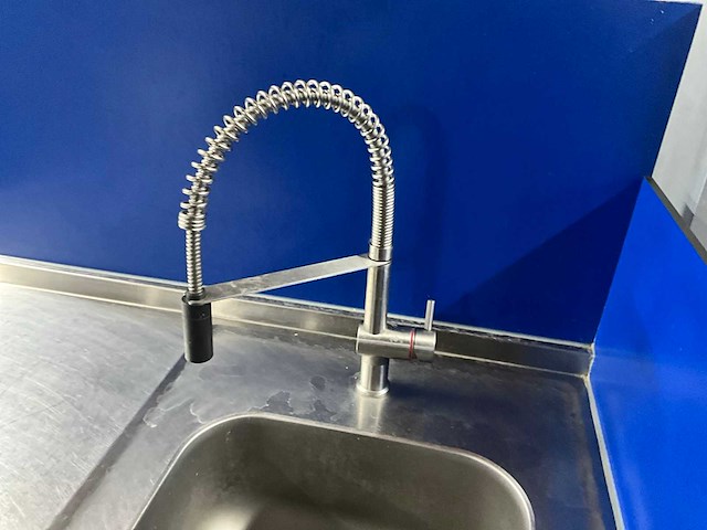 Rvs spoeltafel met electrische kookplaat - afbeelding 7 van  11