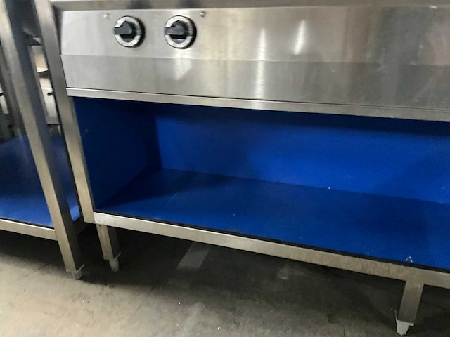 Rvs spoeltafel met electrische kookplaat - afbeelding 11 van  11