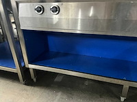 Rvs spoeltafel met electrische kookplaat - afbeelding 11 van  11