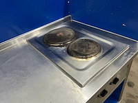 Rvs spoeltafel met elektrische kookplaat - afbeelding 9 van  11