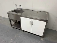 Rvs spoeltafel met qooker - afbeelding 4 van  10