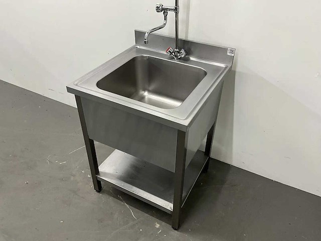 Rvs spoeltafel met voorspoeldouche - afbeelding 2 van  6