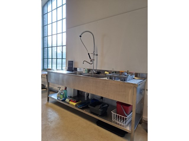 Rvs spoeltafel met - afbeelding 5 van  11