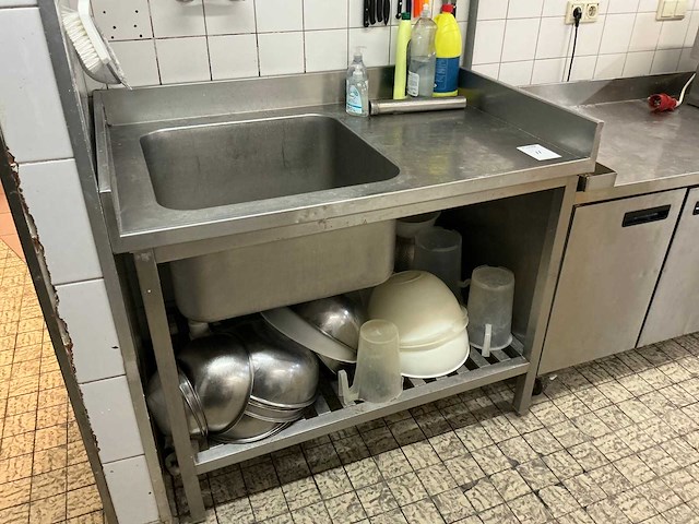 Rvs spoeltafel - afbeelding 1 van  8