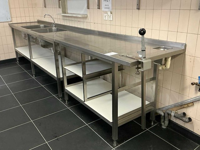 Rvs spoeltafel - afbeelding 1 van  9