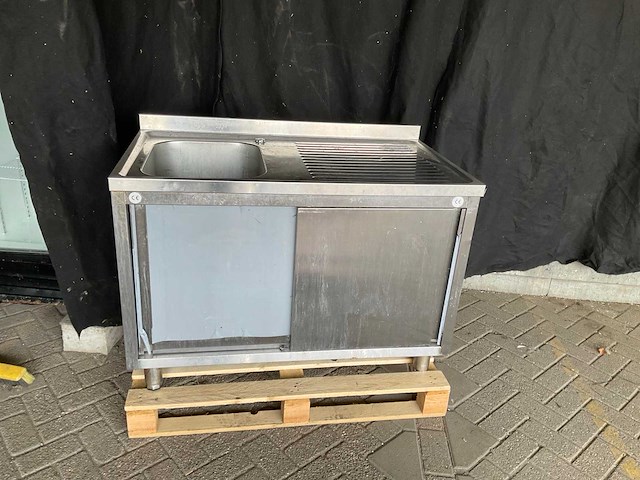 Rvs spoeltafel - afbeelding 1 van  2