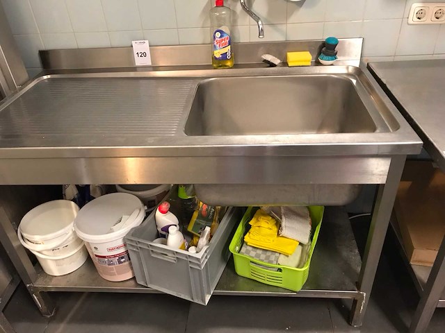 Rvs spoeltafel - afbeelding 2 van  4