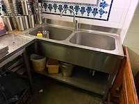 Rvs spoeltafel