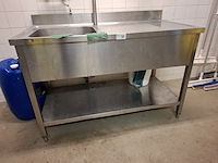 Rvs spoeltafel - afbeelding 1 van  4