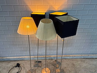 Rvs staande design lamp (5x) - afbeelding 1 van  4