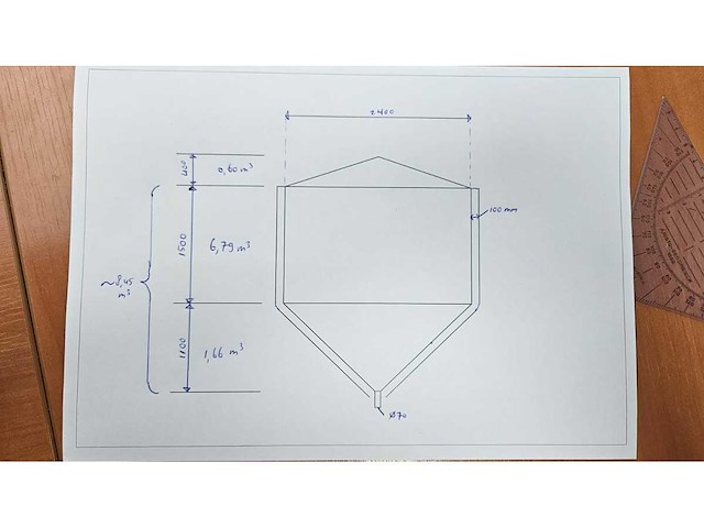 Rvs staande dubbelwandige tank ca. 9000ltr. - afbeelding 17 van  25