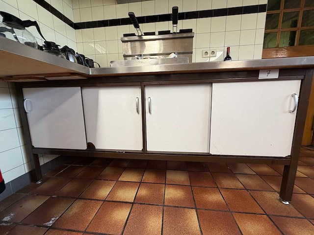 Rvs-stalen werktafel - afbeelding 2 van  6